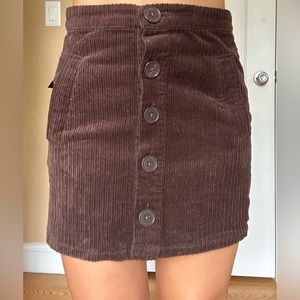 Forever 21 brown corduroy skirt